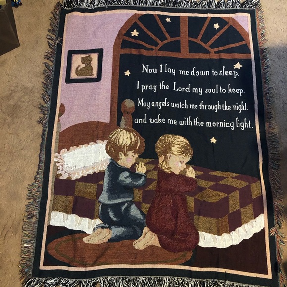 unknown Other - #709 Now I lay me down to sleep tapestry